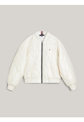 Chaqueta Niña Blanca Bomber Oversize Acolchada Tommy Hilfiger