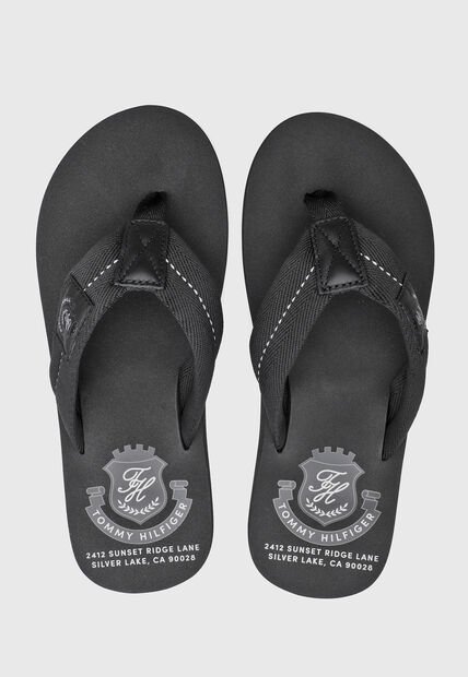 Sandalias Flip Flop TOMMY HILFIGER Patch Negro
