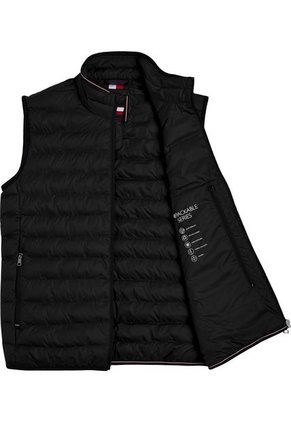 Chaleco Acolchado Y Plegable Hombre Negro Tommy Hilfiger