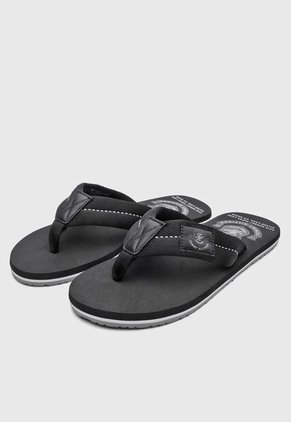 Sandalias Flip Flop TOMMY HILFIGER Patch Negro