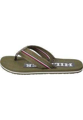 Sandalias Verde Con Cinta Distintiva Tommy Hilfiger