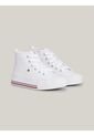 Tenis Altas Con Cordones Niña Blanco Tommy Hilfiger de Tommy Hilfiger