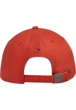 Gorra Naranja De Béisbol Con Seis Paneles Y Logo Tommy Hilfiger