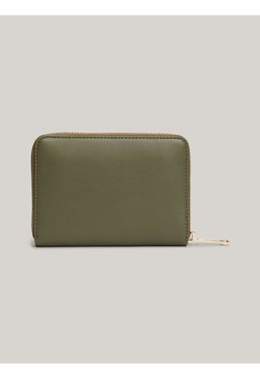Billetera Verde Chic Mediana Con Cremallera Tommy Hilfiger