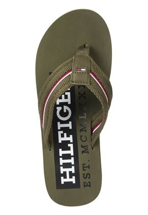 Sandalias Verde Con Cinta Distintiva Tommy Hilfiger