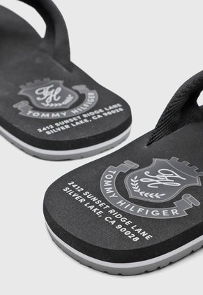Sandalias Flip Flop TOMMY HILFIGER Patch Negro