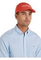 Gorra Naranja De Béisbol Con Seis Paneles Y Logo Tommy Hilfiger de Tommy Hilfiger
