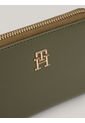 Billetera Verde Chic Mediana Con Cremallera Tommy Hilfiger de Tommy Hilfiger
