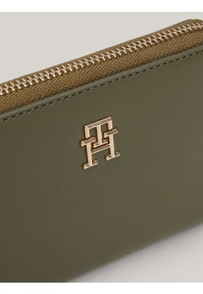 Billetera Verde Chic Mediana Con Cremallera Tommy Hilfiger