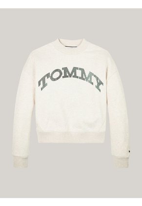 Saco Gris Niña Con Diseño De Puntos En Foil En El Logo Tommy Hilfiger