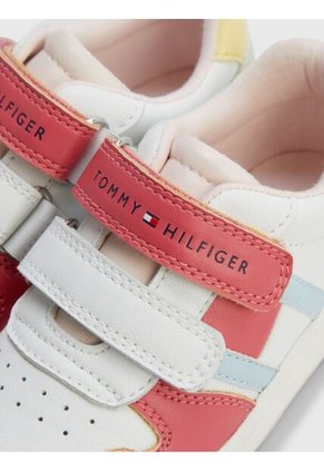 Tenis Doble Velcro De Niña Blanco Tommy Hilfiger