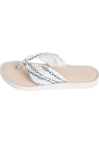 Sandalias Blanco Elevadas Con Logo Tommy Hilfiger Tommy Hilfiger