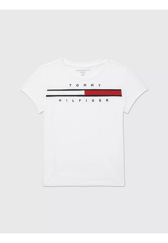 Camiseta Blanca Tina Manga Corta Con Logo Tommy Hilfiger Tommy Hilfiger