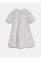 Vestido Blanco Manga Corta Con Logo Tommy Hilfiger de Tommy Hilfiger