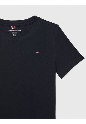 Camiseta Negra Nantucket Con Logo Tommy Hilfiger