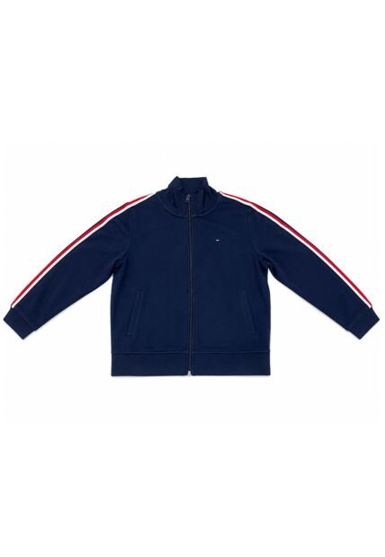 Saco Azul Oscuro Con Diseño Global StripeTommy Hilfiger