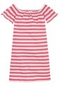 Vestido Rosado A Rayas Con Escote Hombros Descubiertos Tommy Hilfiger de Tommy Hilfiger