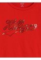 Camiseta Roja De Manga Corta Con Logo Script Tommy Hilfiger de Tommy Hilfiger