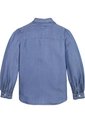 Camisa Azul Manga Larga Con Cuello De Volantes Tommy Hilfiger de Tommy Hilfiger
