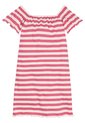 Vestido Rosado A Rayas Con Escote Hombros Descubiertos Tommy Hilfiger de Tommy Hilfiger