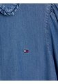 Camisa Azul Manga Larga Con Cuello De Volantes Tommy Hilfiger de Tommy Hilfiger