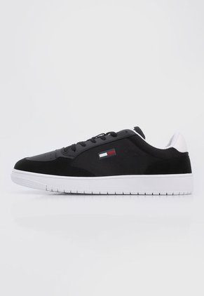 Tenis Lifestyle Negro-Blanco Tommy Hilfiger Tommy Jeans City Textile Cupsole