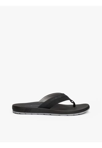 Sandalias Negro Con Logo En Tiras Texturizadas Tommy Hilfiger Tommy Hilfiger