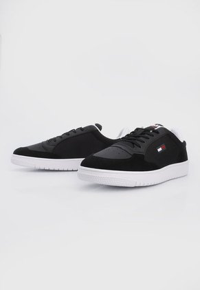 Tenis Lifestyle Negro-Blanco Tommy Hilfiger Tommy Jeans City Textile Cupsole