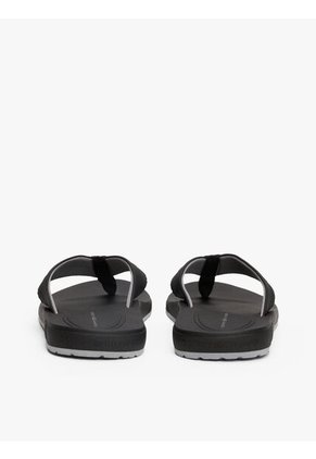 Sandalias Negro Con Logo En Tiras Texturizadas Tommy Hilfiger