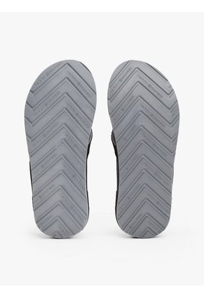 Sandalias Negro Con Logo En Tiras Texturizadas Tommy Hilfiger