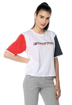 Camiseta Blanco-Azul-Rojo Tommy Hilfiger Sports