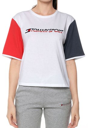 Camiseta Blanco-Azul-Rojo Tommy Hilfiger Sports