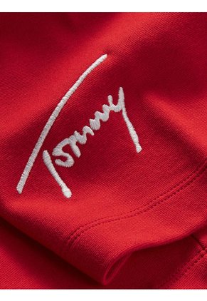 Bermudas De Ciclista Signature Mujer Rojo Tommy Jeans