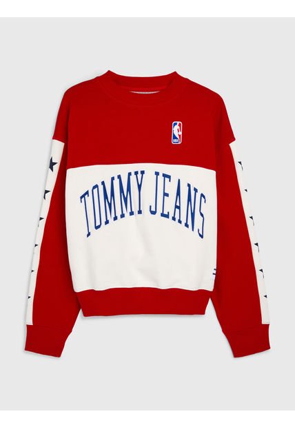 Sudadera NBA De Tommy Hilfiger Rojo Tommy Jeans