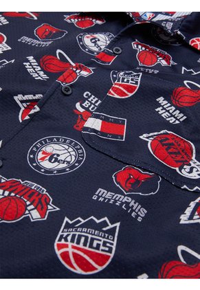 Camisa Manga Corta Con Logos NBA De Tommy Hilfiger Azul Tommy Jeans