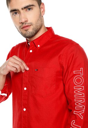 Camisa Rojo Tommy Jeans