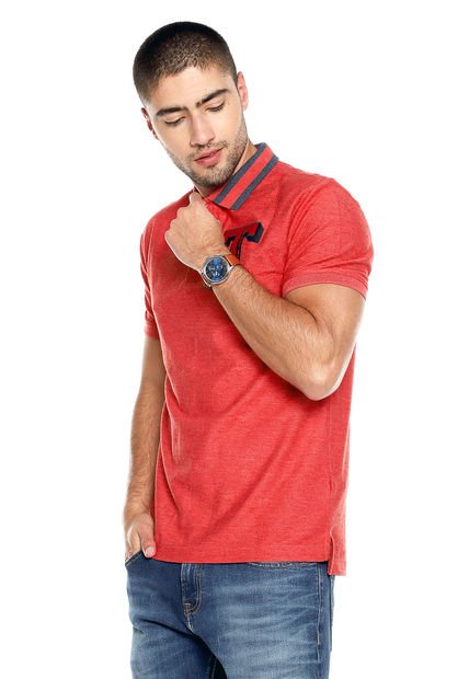 Polo Rojo-Azul Tommy Jeans