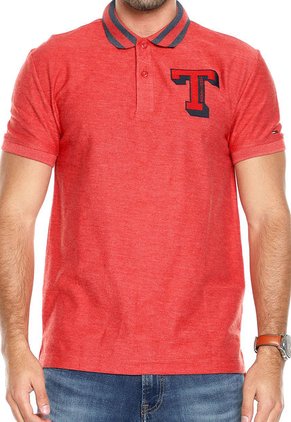 Polo Rojo-Azul Tommy Jeans