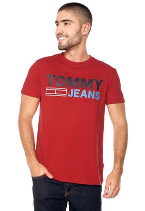 Camiseta Rojo-Azul-Negro Tommy Jeans