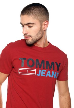 Camiseta Rojo-Azul-Negro Tommy Jeans