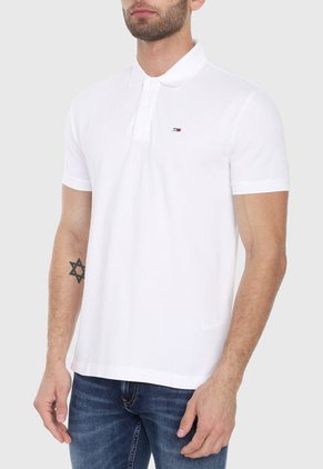 Polo Blanco-Azul-Rojo Tommy Jeans