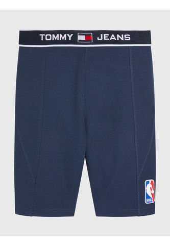 Tommy Jeans - Bermudas De Felpa De Algodón Orgánico Y Parche Mujer Azul Tommy Jeans