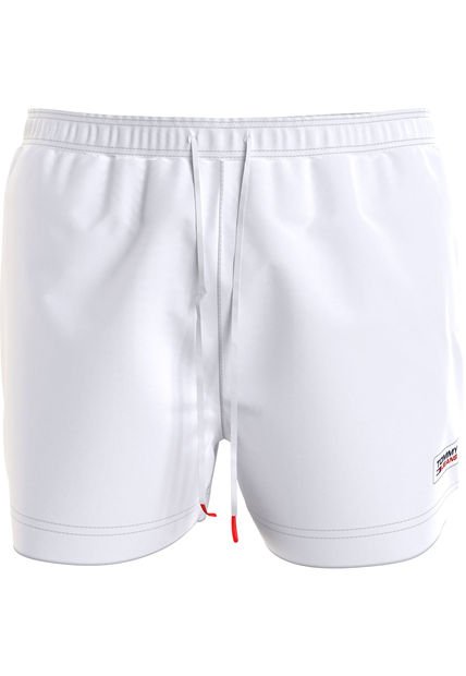 Bermuda De Medio Largo Con Parche Con Logo Hombre Blanco Tommy Jeans