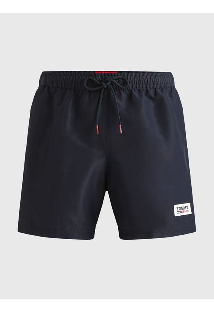 Bermuda De Medio Largo Con Parche Con Logo Hombre Azul Tommy Jeans