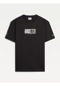 Camiseta Clásica Con Logo Metalizado Negro Tommy Jeans de Tommy Jeans
