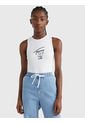 Body Sin Mangas Con Logo Distintivo Blanco Tommy Jeans de Tommy Jeans