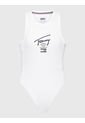 Body Sin Mangas Con Logo Distintivo Blanco Tommy Jeans de Tommy Jeans