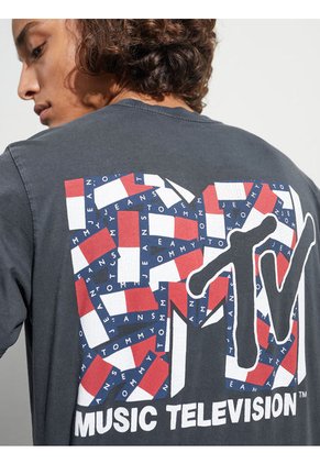 Camiseta Manga Corta Negro X Mtv Tee