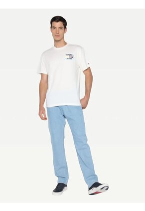 Camiseta Con Logo En El Pecho Blanco Tommy Jeans
