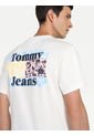 Camiseta Con Logo En El Pecho Blanco Tommy Jeans de Tommy Jeans